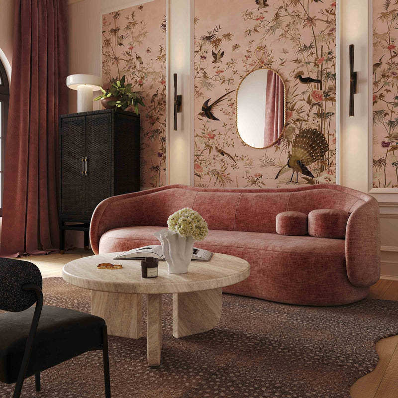 TV Circe Textured Velvet Sofa