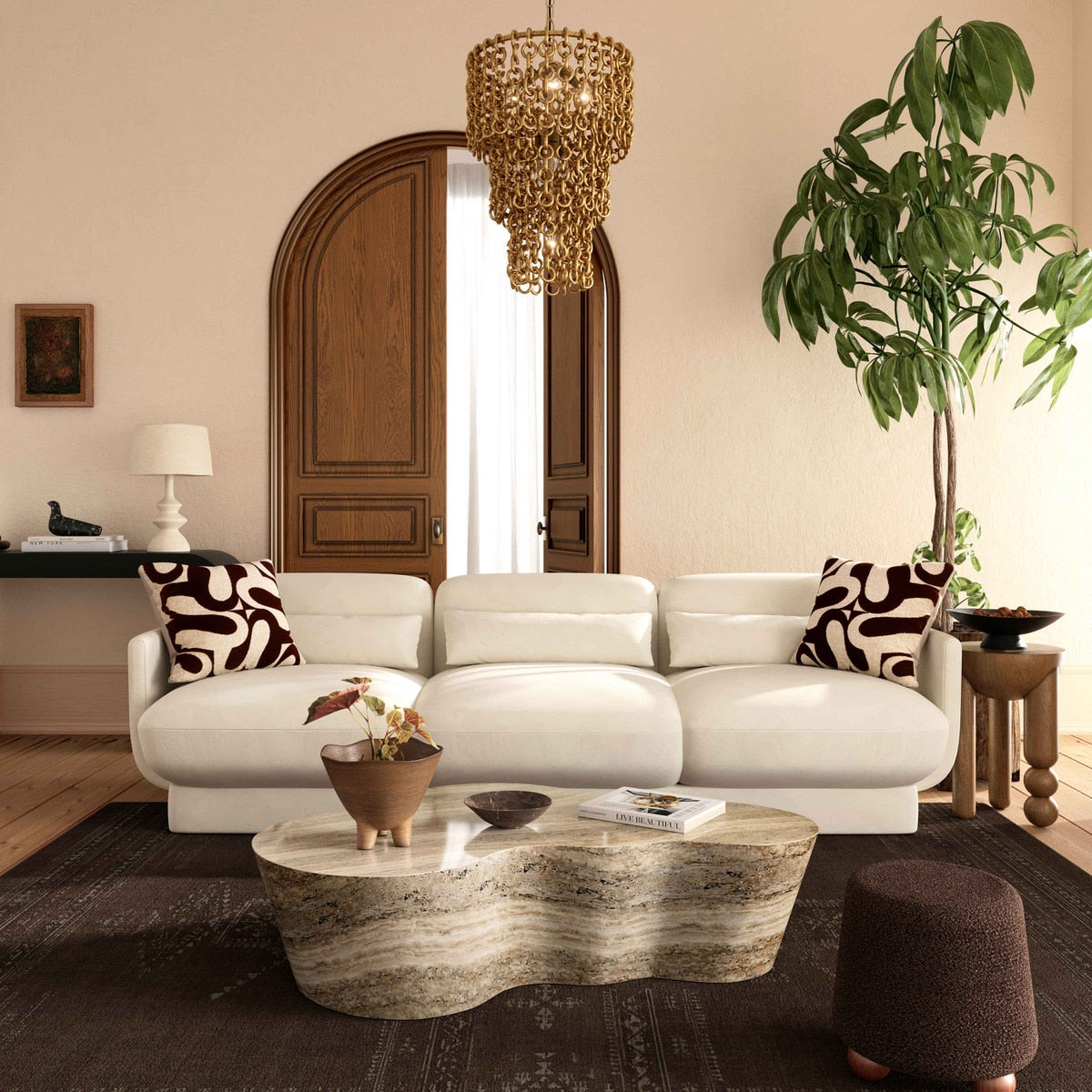 TV - AZALEA VELVET SOFA