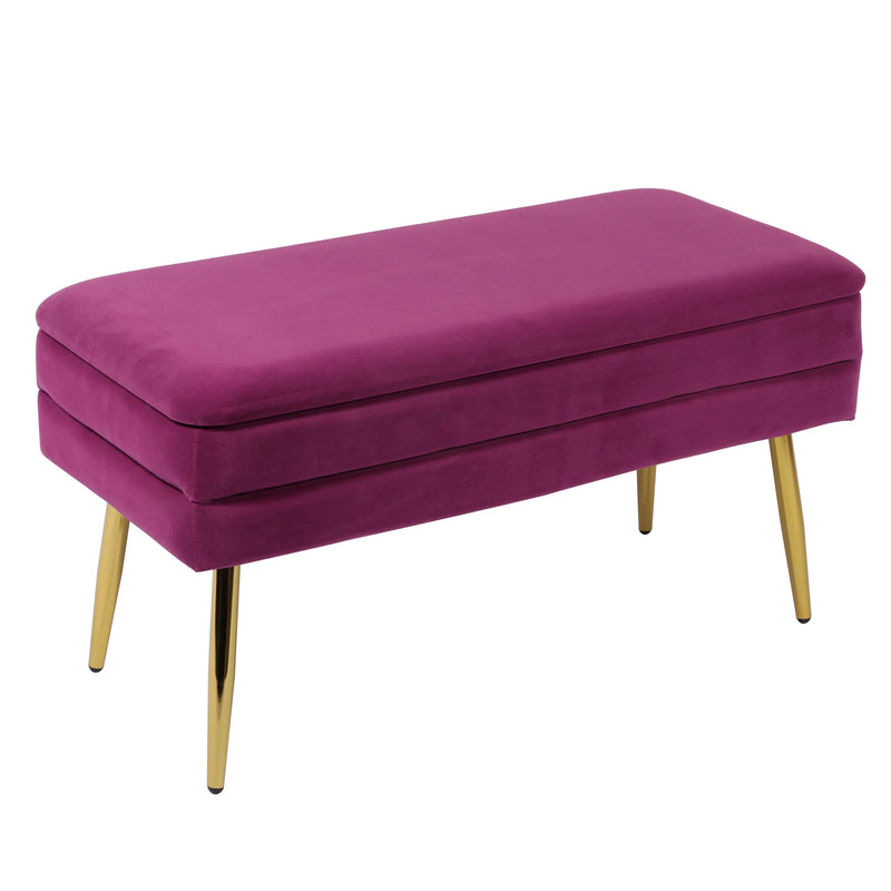 TV-ZIVA VELVET STORAGE BENCH