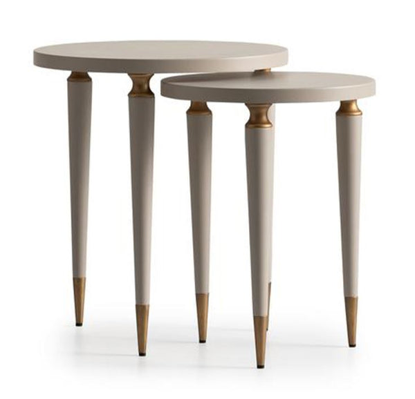 GB -ECRUE NESTING TABLE