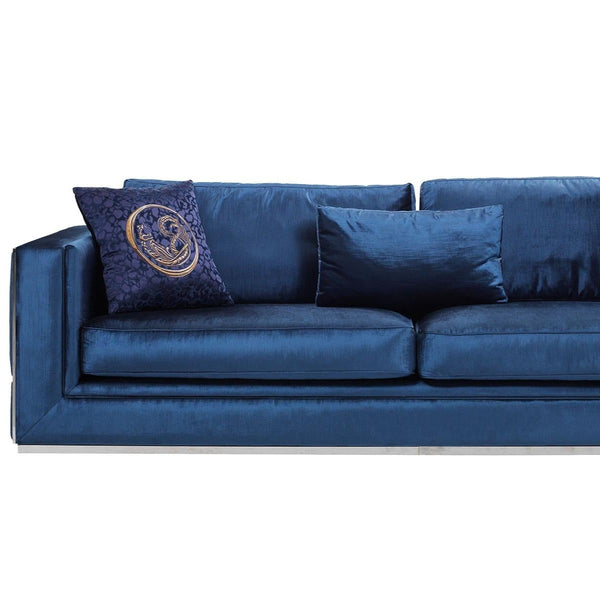 GB- VIEN 3 SEATER SOFA NAVY BLUE