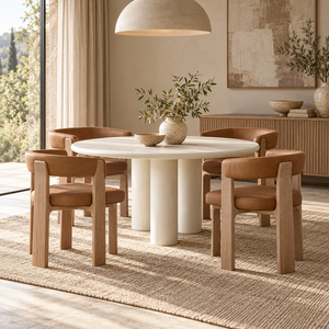 MB-ELEPHANT DINING TABLE IN IVORY TUSK