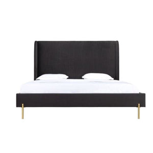 Copy of VG - ASPEN GLAM BEIGE BONDED LEATHER & GOLD BED
