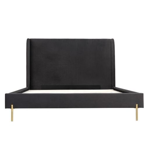 Copy of VG - ASPEN GLAM BEIGE BONDED LEATHER & GOLD BED