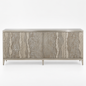 JR-RIVER'S EDGE FOUR-DOOR CREDENZA, SILVER