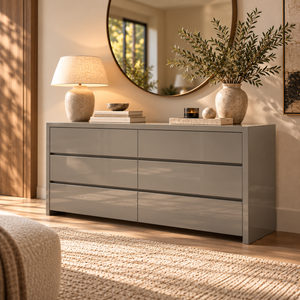 MB-BLANCHE DOUBLE DRESSER IN NATURAL WALNUT