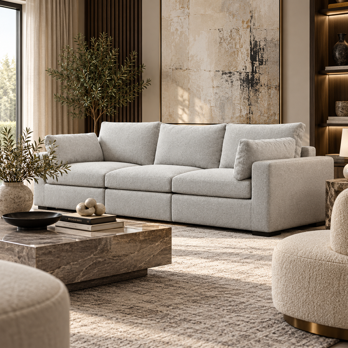 MB-ALTA SOFA 3-SEATER OAT TWEED