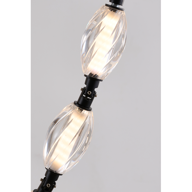 BT -  BL01C106BLK CHANDELIER