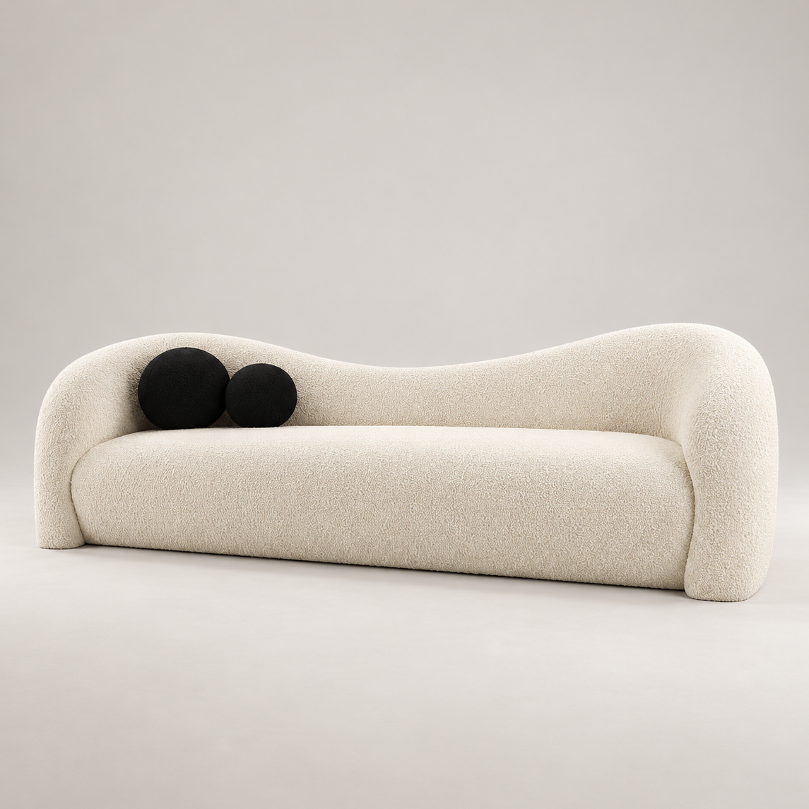 TV-LEONIE FAUX SHEARLING SOFA (84