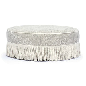 TV-TASSY TASSELED ROUND OTTOMAN