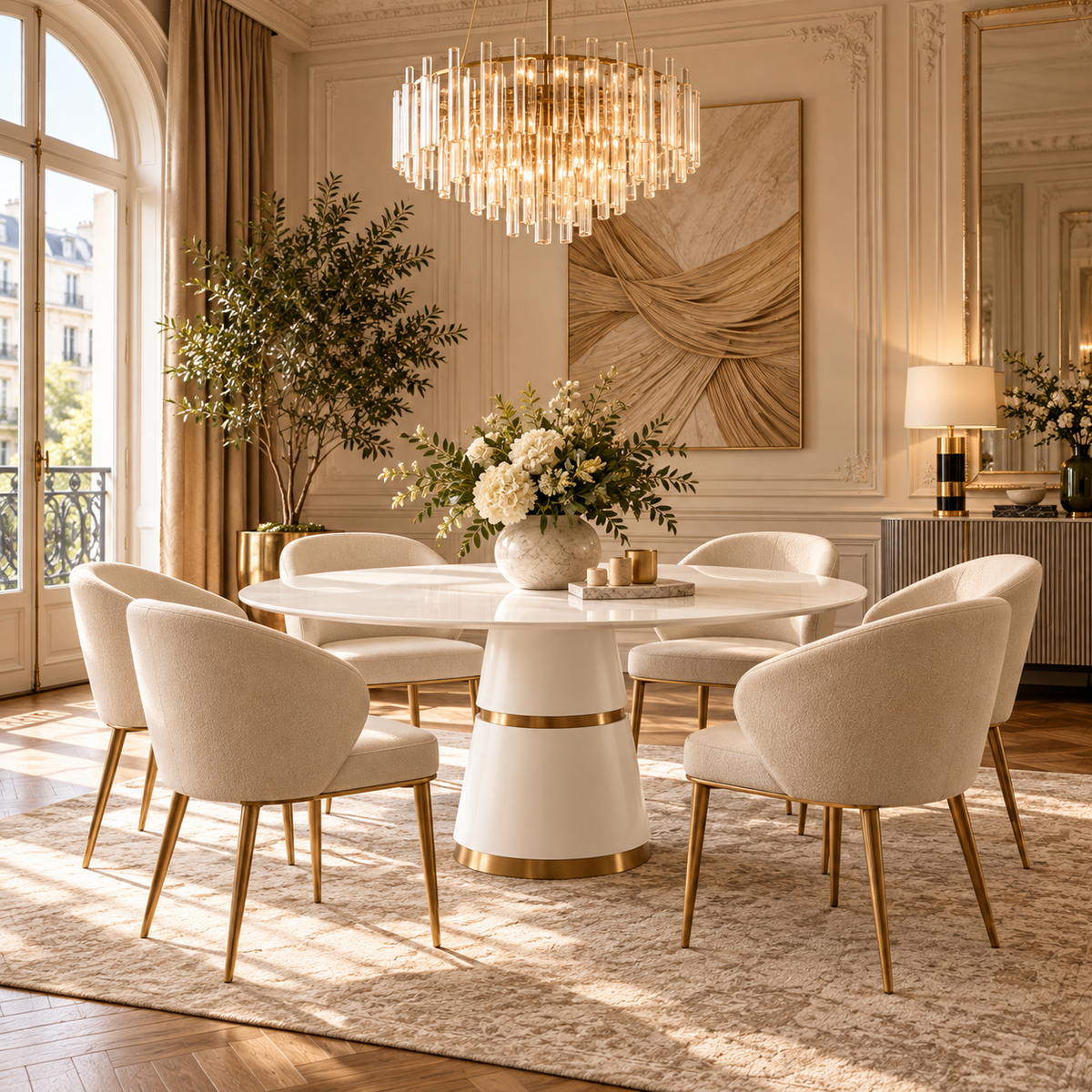 TV - ROSA ROUND DINING TABLE