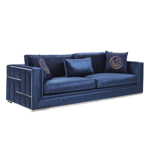 GB- VIEN 3 SEATER SOFA NAVY BLUE