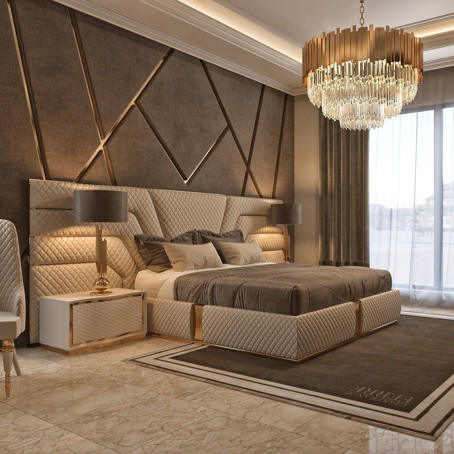 ZB- ROSSI KING BED SET