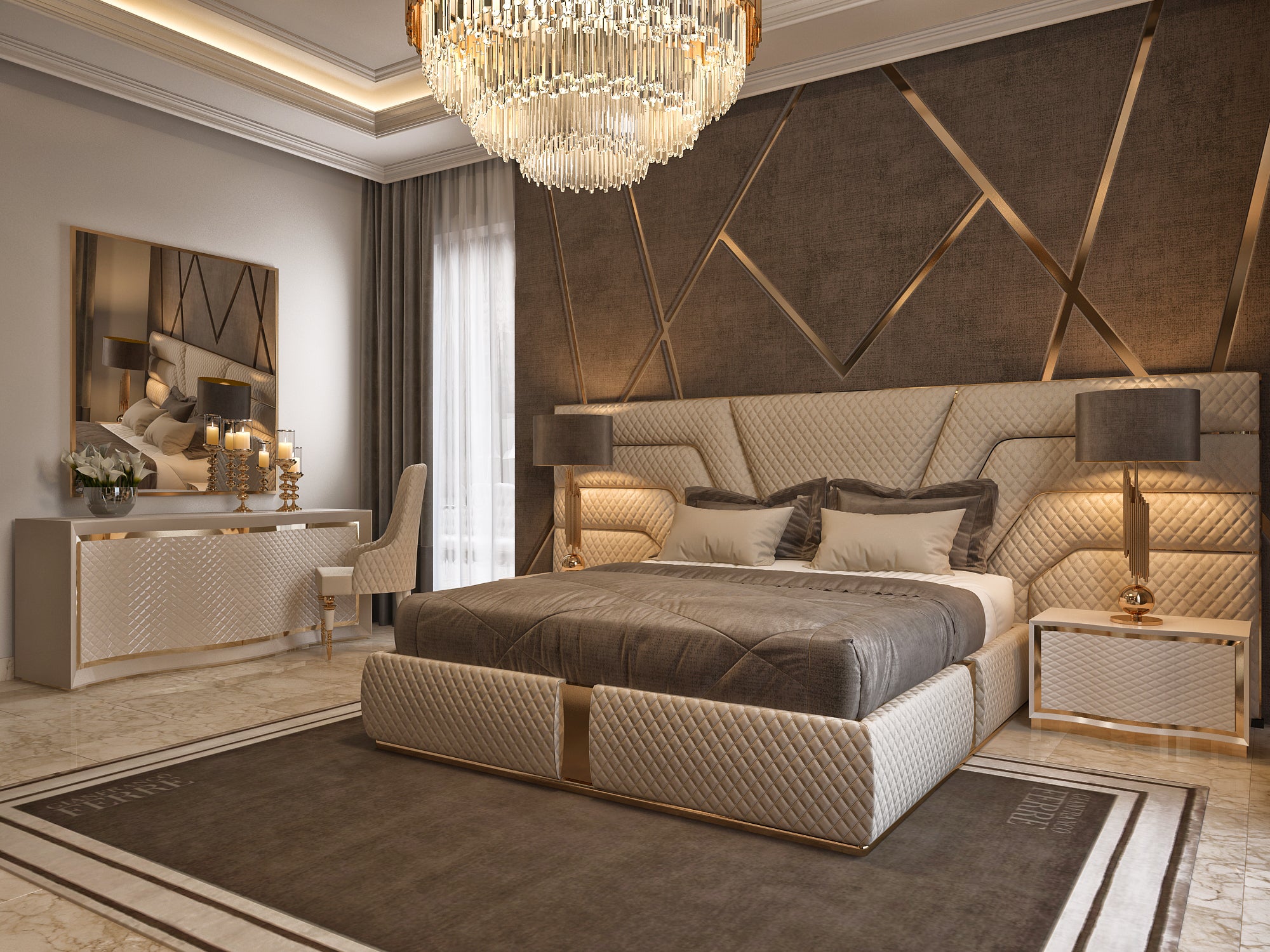 ZB- ROSSI KING BED SET