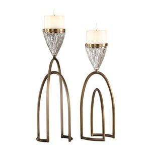 UT - CARMA CANDLE HOLDER S/2