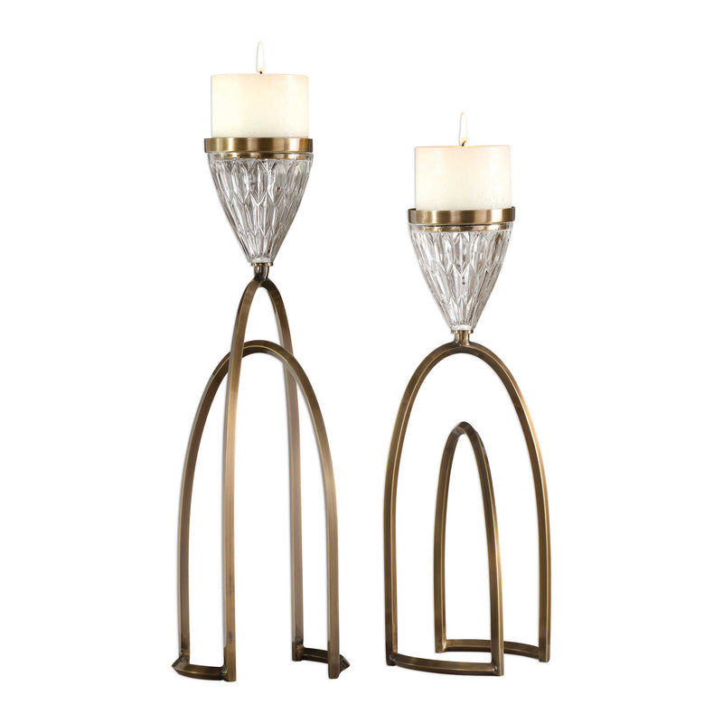 UT - CARMA CANDLE HOLDER S/2
