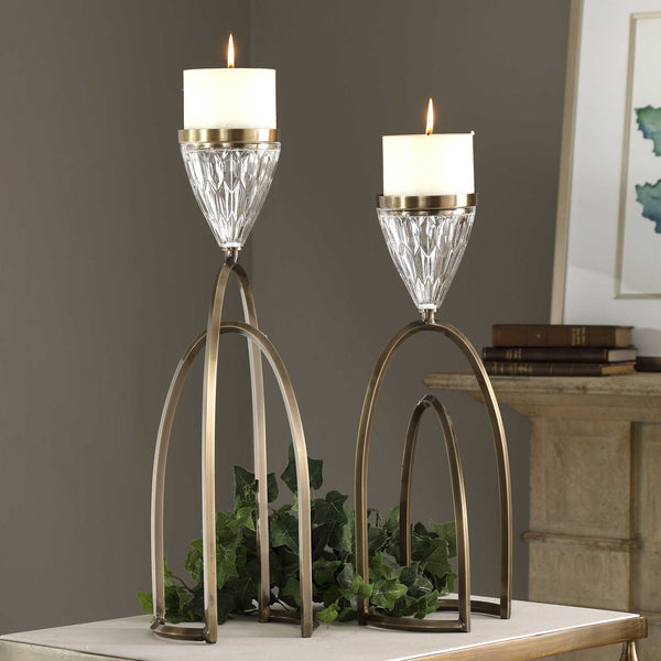 UT - CARMA CANDLE HOLDER S/2