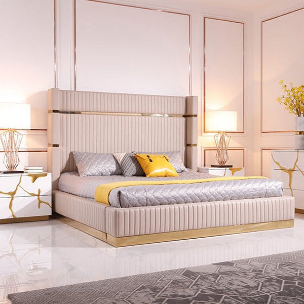 VG - STERLING MODERN BEIGE BED