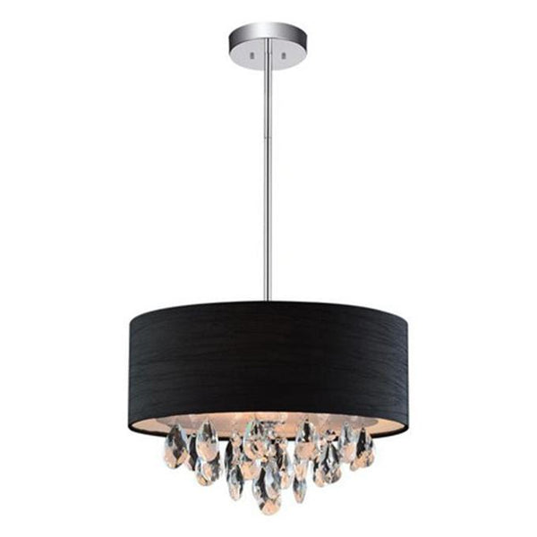 CW - DASH BLACK SHADE CHANDELIER