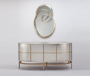 AM - OVAL GOLD SILVER SIDEBOARD