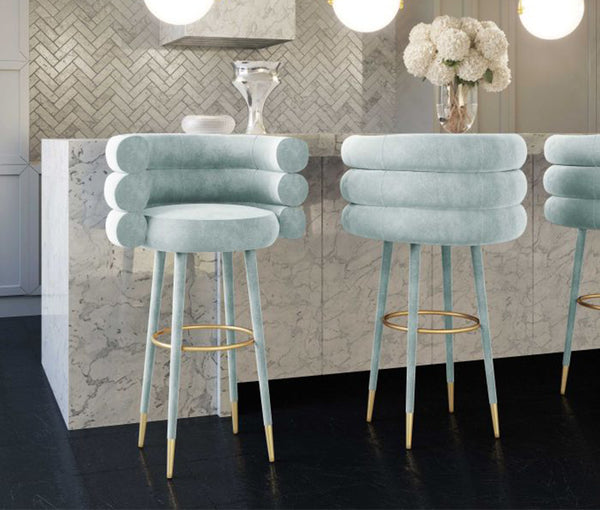 TV - BETTY SEA FOAM GREEN VELVET COUNTER STOOL