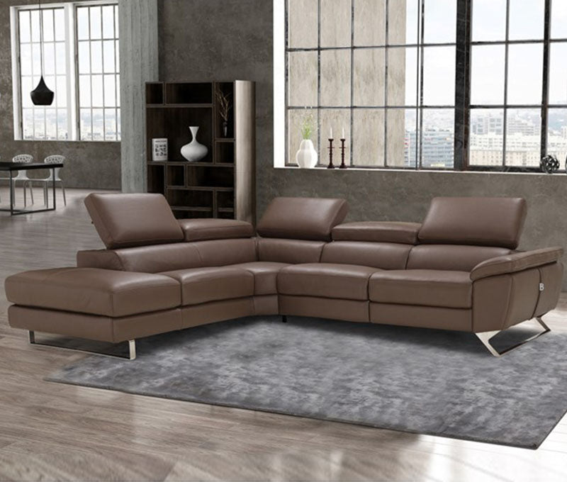 BL - NATALIA ITALIAN LEATHER SECTIONAL