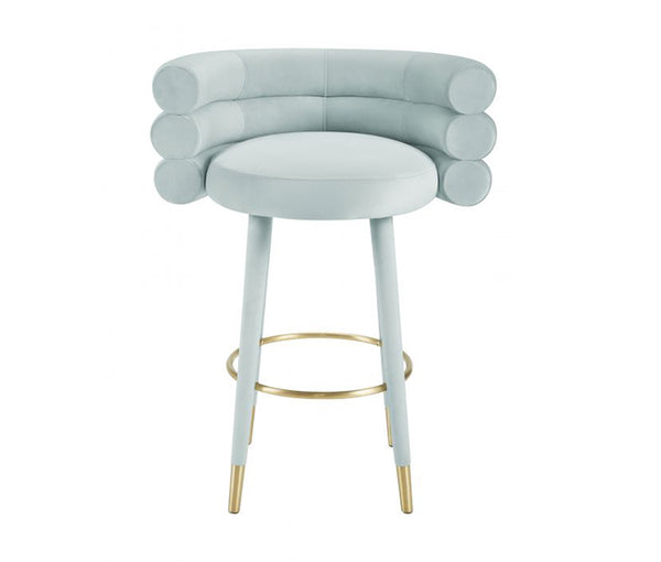 TV - BETTY SEA FOAM GREEN VELVET BAR STOOL