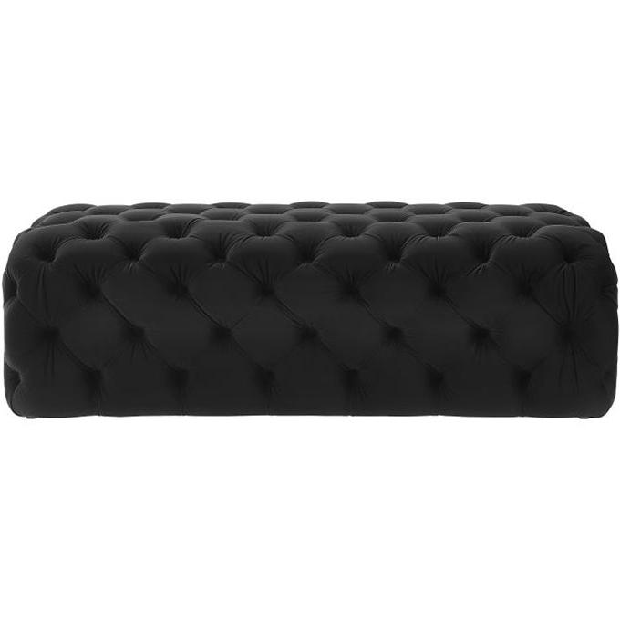 TV - KAYLEE JUMBO VELVET OTTOMAN