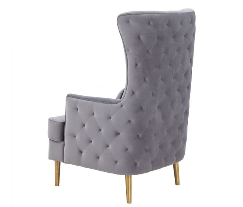 TV -ALINA TALL TUFTED GREY BACK CHAIR