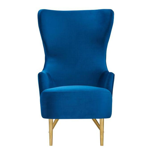 TV - JULIA NAVY BLUE WINGBACK CHAIR