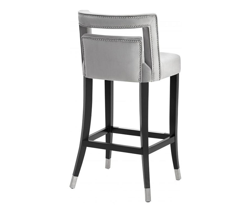 TV - HART GREY VELVET COUNTER STOOL