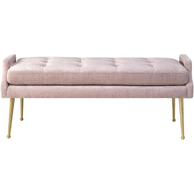 TV - EILEEN BLUSH VELVET BENCH