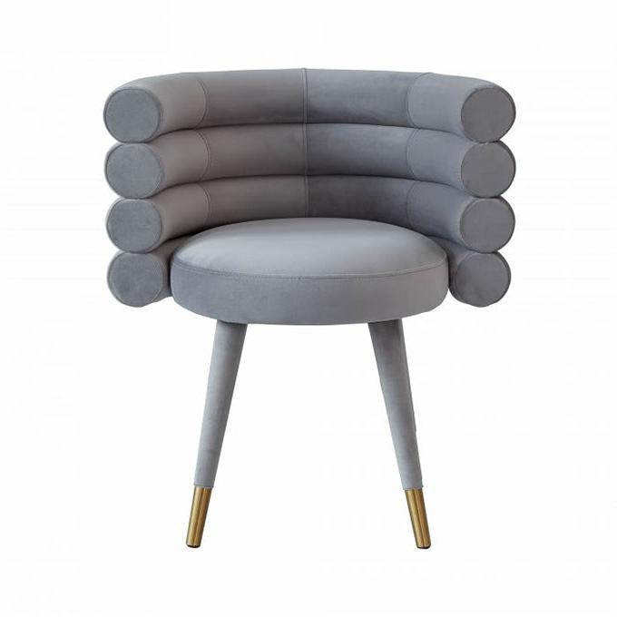 TV - BETTY GREY VELVET DINING CHAIR