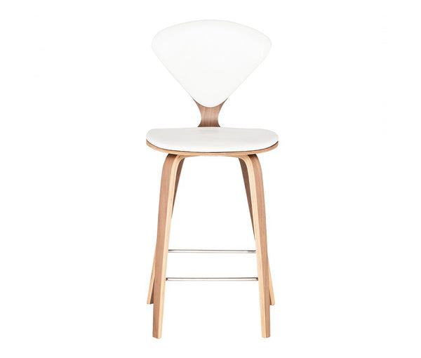 NV - SATINE WHITE COUNTER STOOL