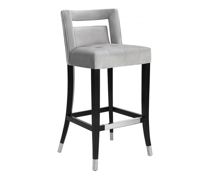 TV - HART GREY VELVET COUNTER STOOL