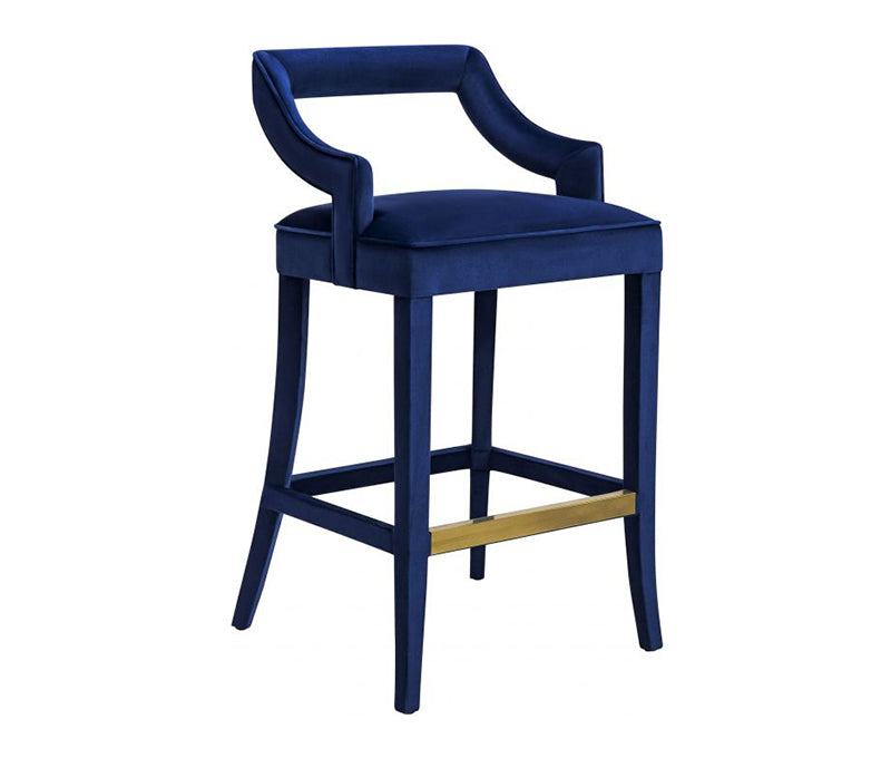 TV - TIFFANY VELVET COUNTER STOOL