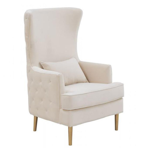 TV - ALINA TALL TUFTED CREAM  BACK CHAIR