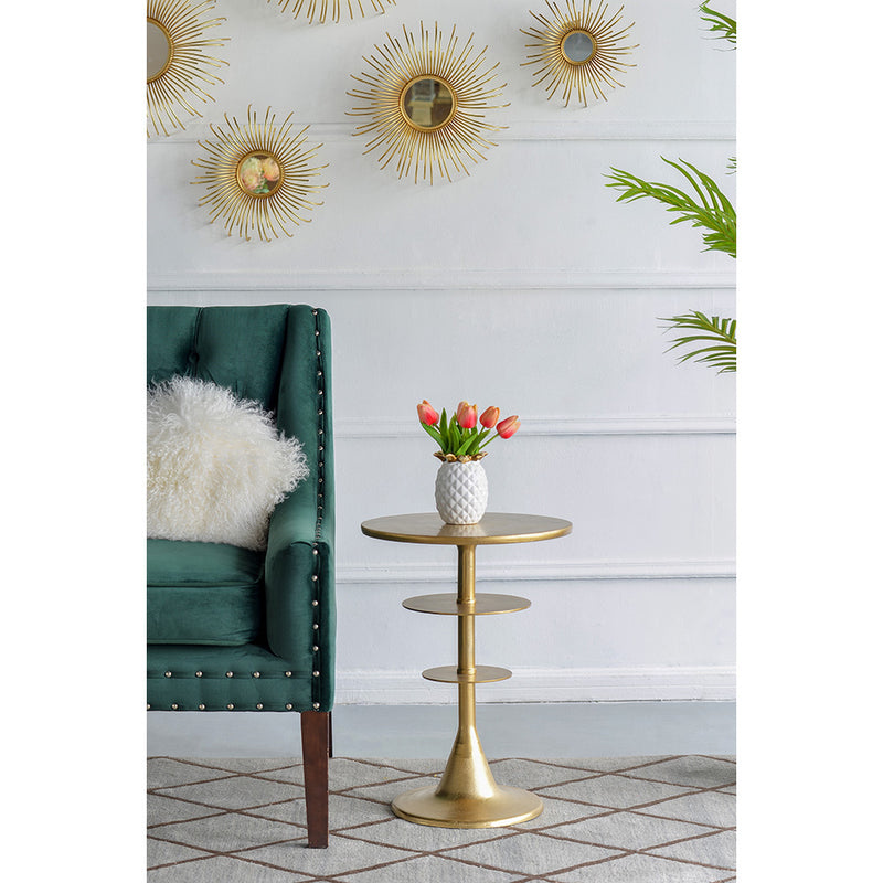 AB - BRASS SIDE TABLE