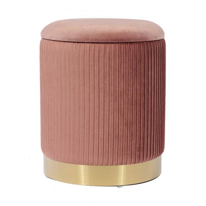 TV - ZOE BLUSH OTTOMAN