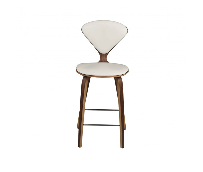 NV - SATINE WHITE COUNTER STOOL