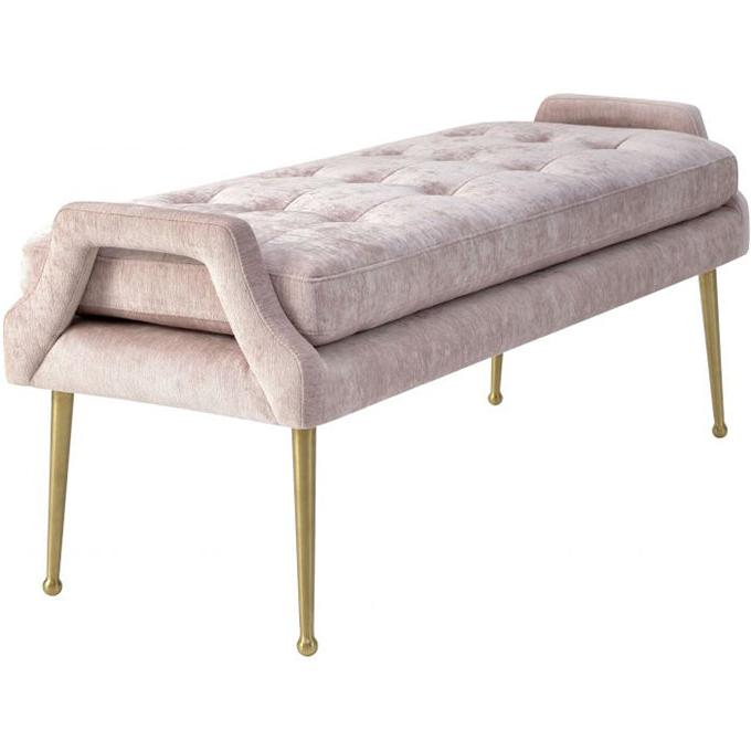 TV - EILEEN BLUSH VELVET BENCH