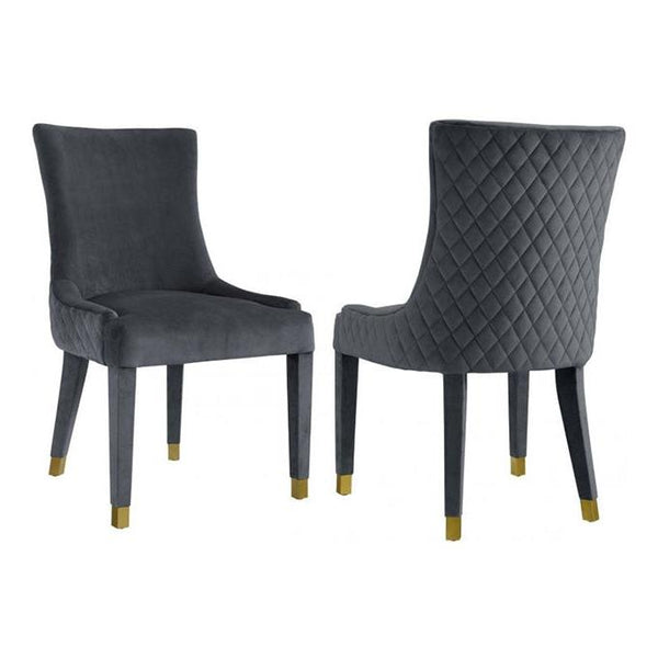 TV - DIAMOND GREY DINING CHAIR S/2