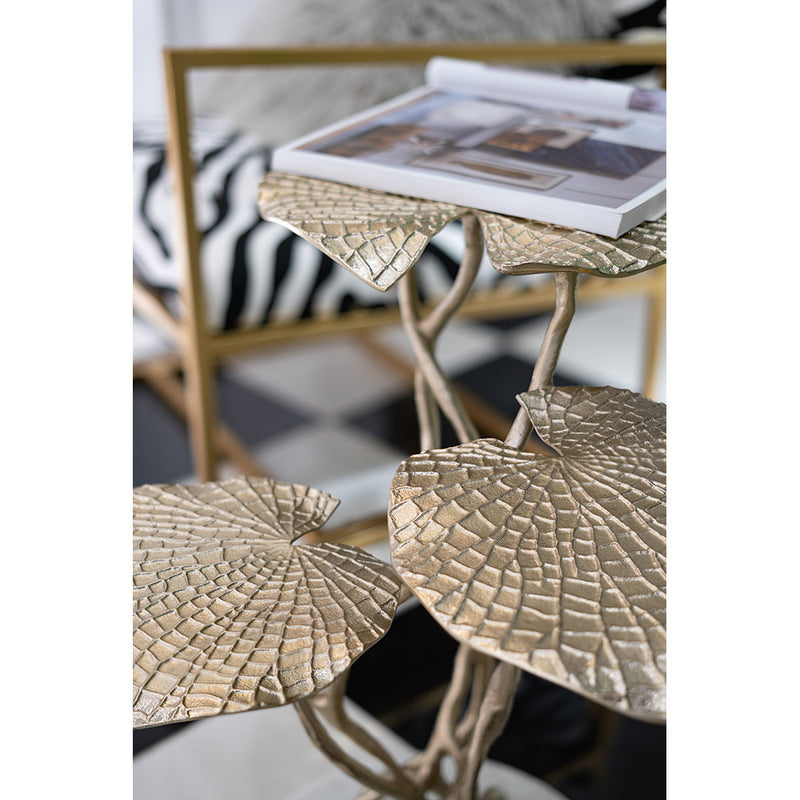 AB - THREE TIER LILYPAD SIDE TABLE