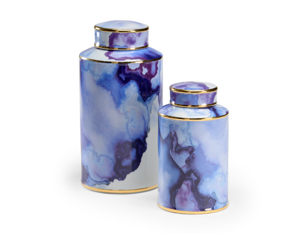 WW - AZUL POOL CANISTER S/2