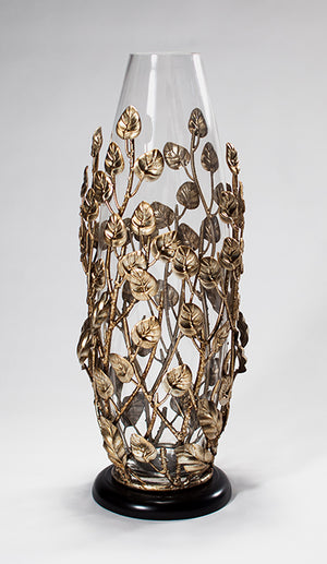 AM - GOLD GLASS VASE
