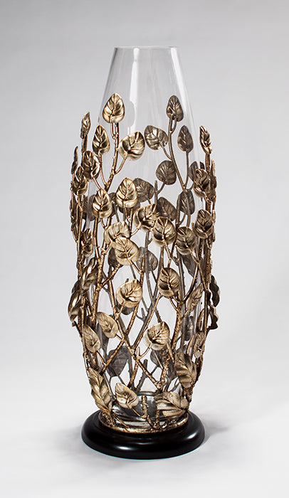 AM - GOLD GLASS VASE