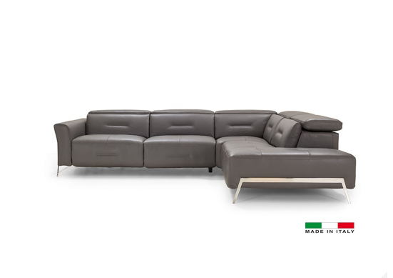 BL - ENZO ITALIAN LEATHER SECTIONAL