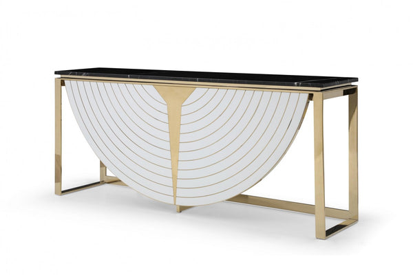 VG - FLAVIO GOLD MARBLE CONSOLE