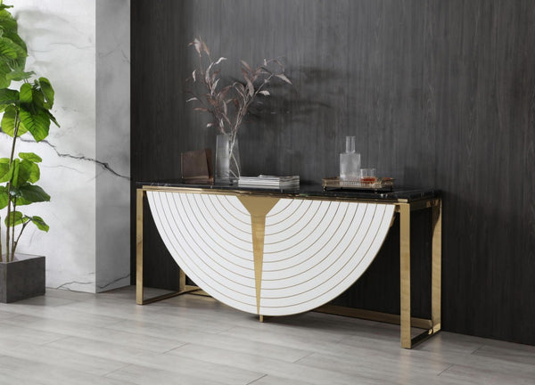 VG - FLAVIO GOLD MARBLE CONSOLE