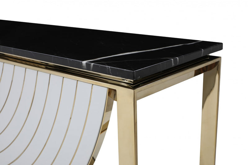 VG - FLAVIO GOLD MARBLE CONSOLE